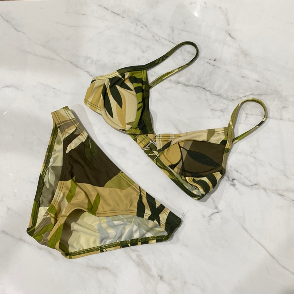 BCBG Max Azria Palm Print Bikini